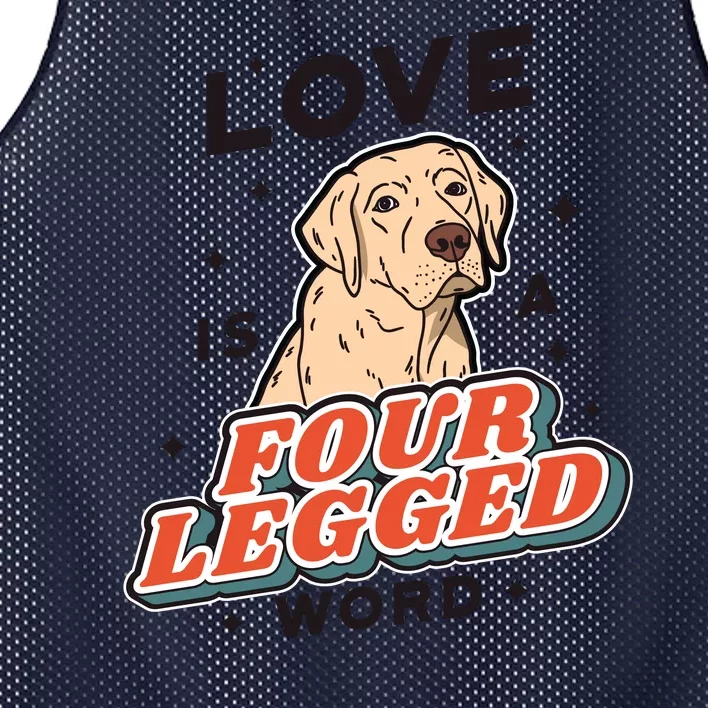 Love Is A Four Legged Word Mesh Reversible Basketball Jersey Tank