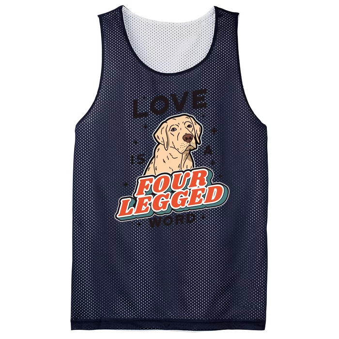 Love Is A Four Legged Word Mesh Reversible Basketball Jersey Tank