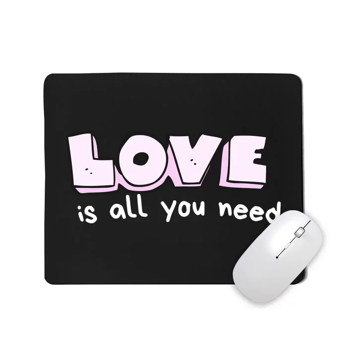 Love Is All You Need Comic Mousepad