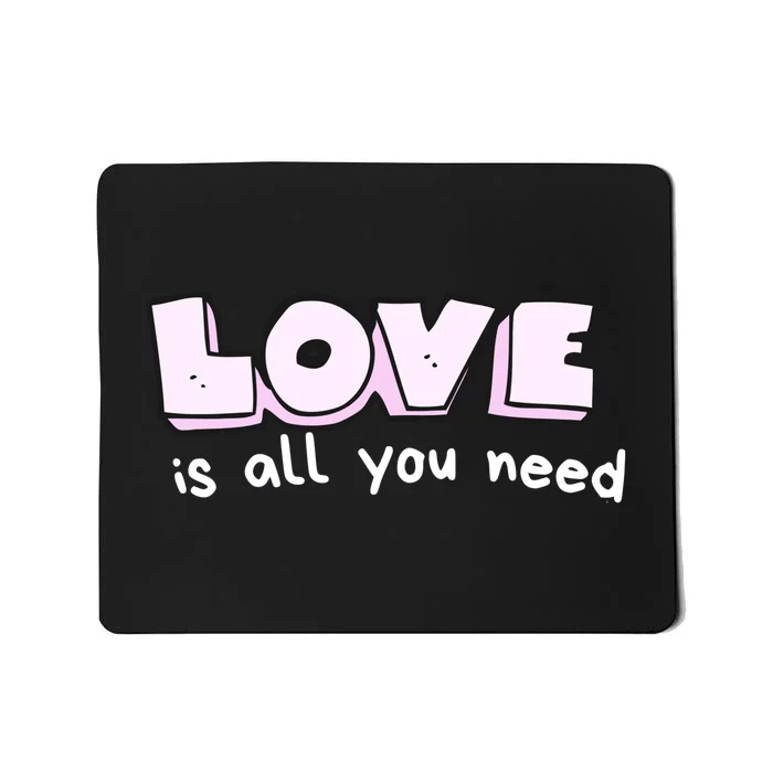 Love Is All You Need Comic Mousepad