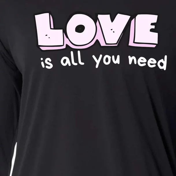 Love Is All You Need Comic Cooling Performance Long Sleeve Crew