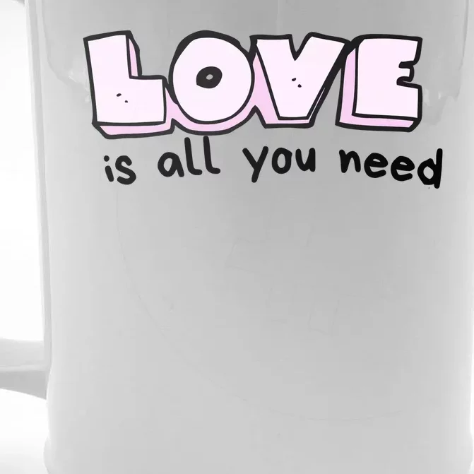 Love Is All You Need Comic Front & Back Beer Stein