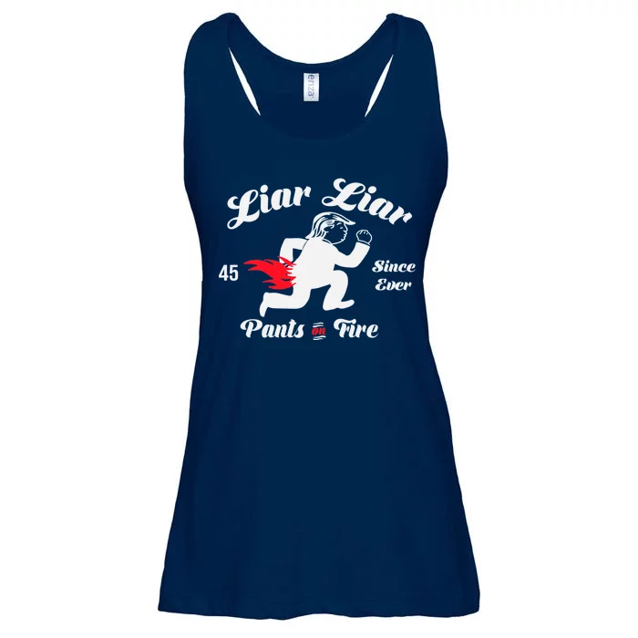 Liar Liar Pants On Fire Anti Trump Ladies Essential Flowy Tank