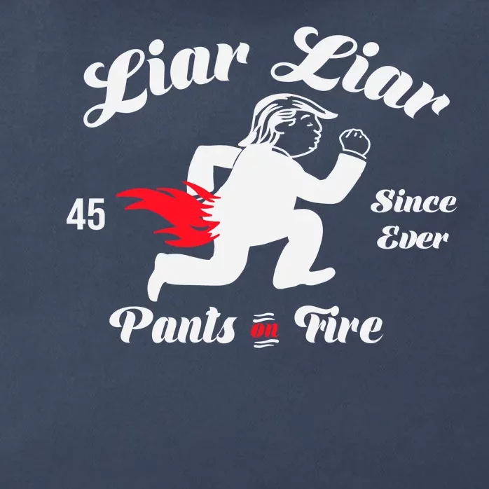 Liar Liar Pants On Fire Anti Trump Zip Tote Bag