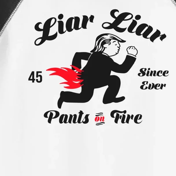 Liar Liar Pants On Fire Anti Trump Toddler Fine Jersey T-Shirt