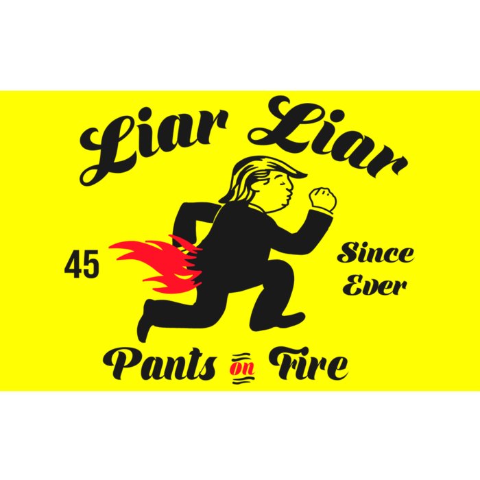 Liar Liar Pants On Fire Anti Trump Bumper Sticker