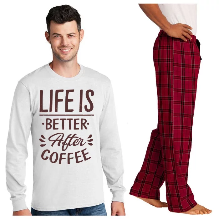 Life Is Better After Coffee Long Sleeve Pajama Set