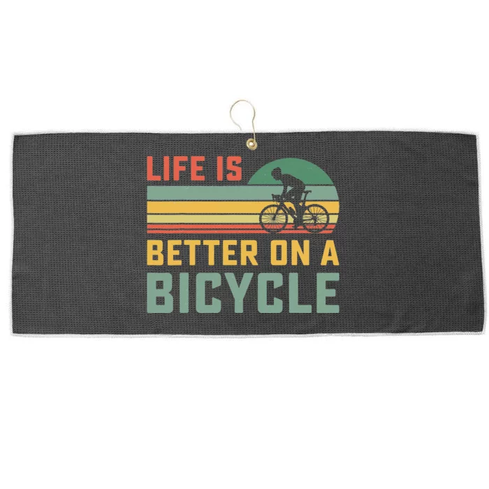 Life Is Better On The Farm Field Funny Famer Vintage Large Microfiber Waffle Golf Towel