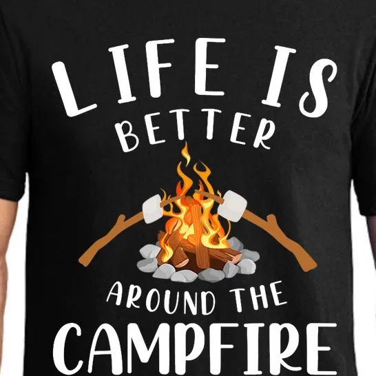 Life Is Better Around The Campfire Camping Accessories Gear Pajama Set