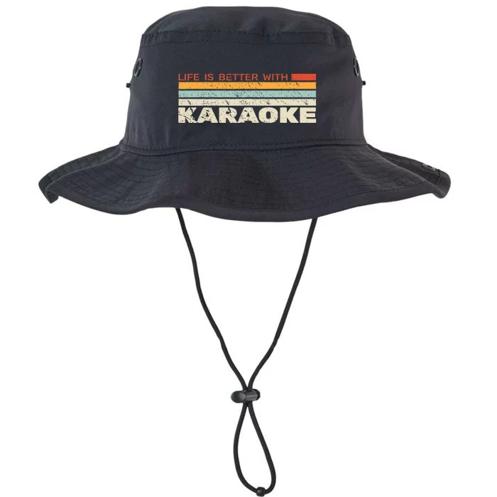 Life Is Better With Karaoke Microphone Music Singer Legacy Cool Fit Booney Bucket Hat