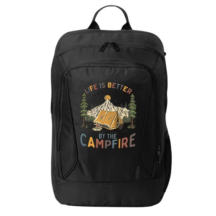 Life Is Better By The Campfire Camping City Backpack