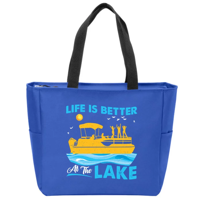 Life Is Better At The Lake Funny Pontoon Boat Pontoon Lovers Gift