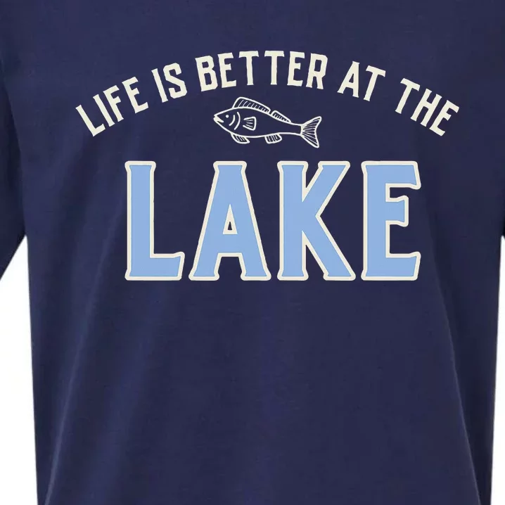 Life Is Better At The Lake Sueded Cloud Jersey T-Shirt