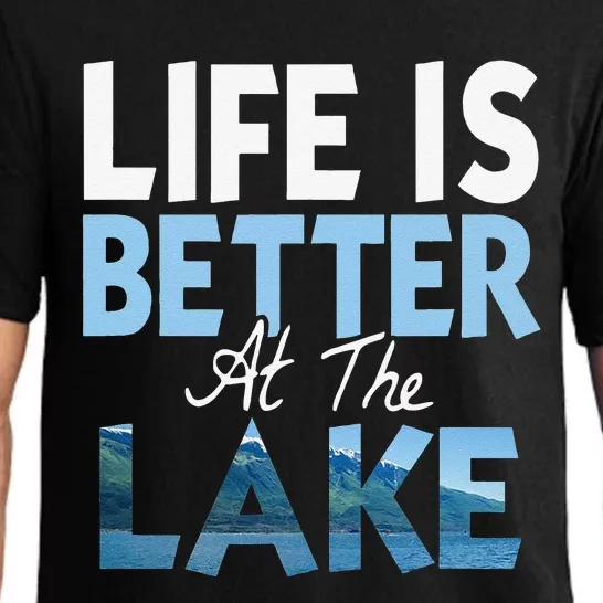 Life Is Better At The Lake Fishing Boating Pajama Set