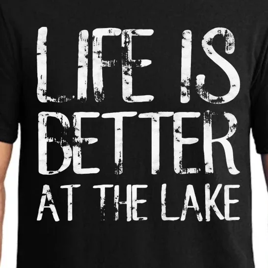 Life Is Better At The Lake Funny Camping Fishing Pajama Set