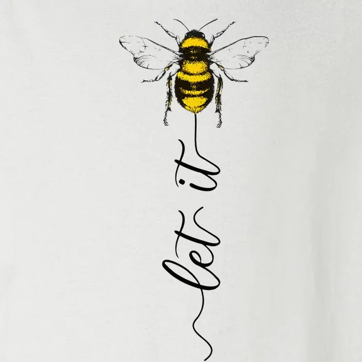 Let It Bee Hand Drawn Sweet Bees Beekeeper Line Art Girl Toddler Long Sleeve Shirt