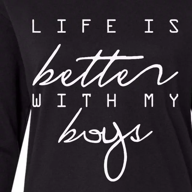 Life Is Better With My Womens Cotton Relaxed Long Sleeve T-Shirt