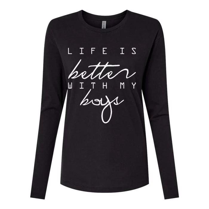 Life Is Better With My Womens Cotton Relaxed Long Sleeve T-Shirt