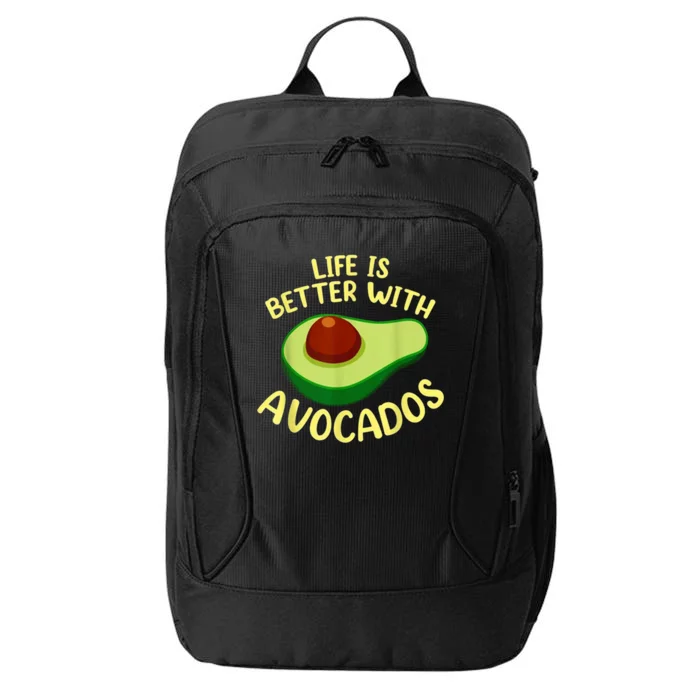 Life Is Better With Avocados City Backpack