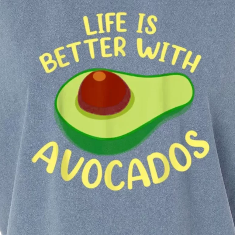 Life Is Better With Avocados Garment-Dyed Women's Muscle Tee