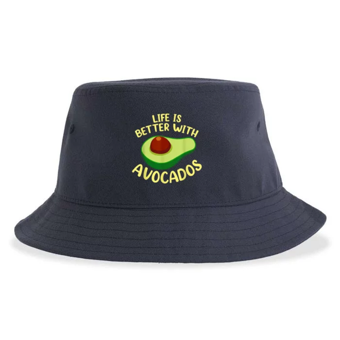 Life Is Better With Avocados Sustainable Bucket Hat