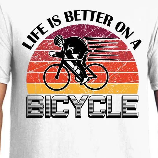 Life Is Better On A Bicycle Pajama Set