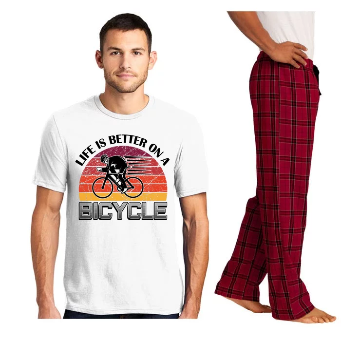 Life Is Better On A Bicycle Pajama Set