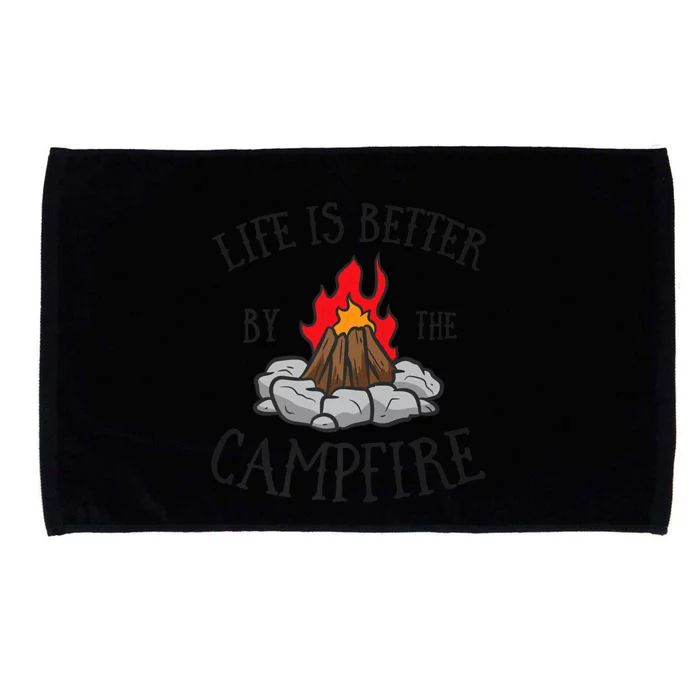 Life Is Better By The Campfire Scouts Camping Campfire Microfiber Hand Towel