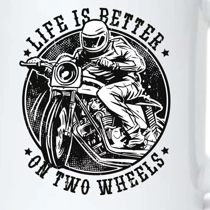 Life Is Better On Two Wheels Black Color Changing Mug