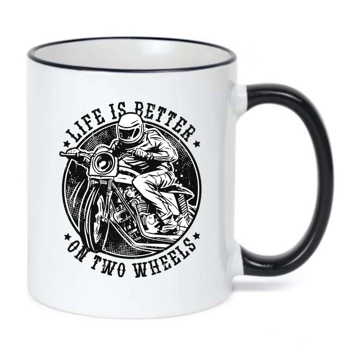 Life Is Better On Two Wheels Black Color Changing Mug