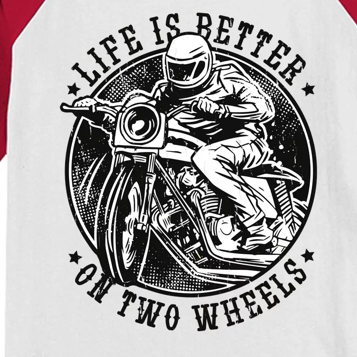 Life Is Better On Two Wheels Kids Colorblock Raglan Jersey