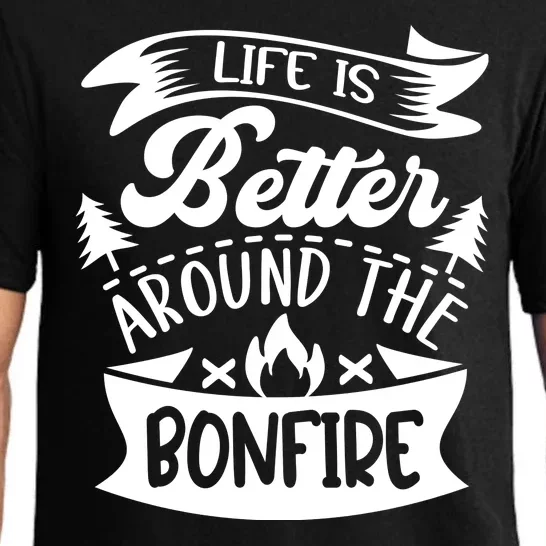 Life Is Better Behind The Bonfire Funny Camping Pajama Set