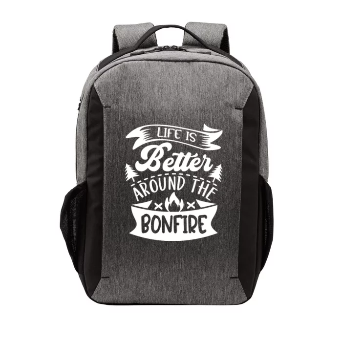 Life Is Better Behind The Bonfire Funny Camping Vector Backpack