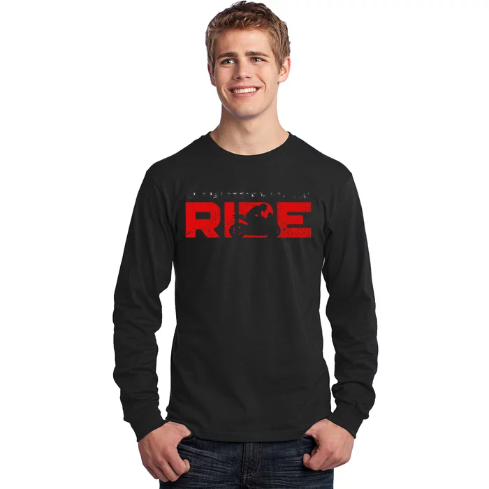 Life Is Better When You Ride Vintage Motorcycle Long Sleeve Shirt