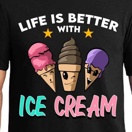 Life Is Better With Ice Cream Gift Pajama Set