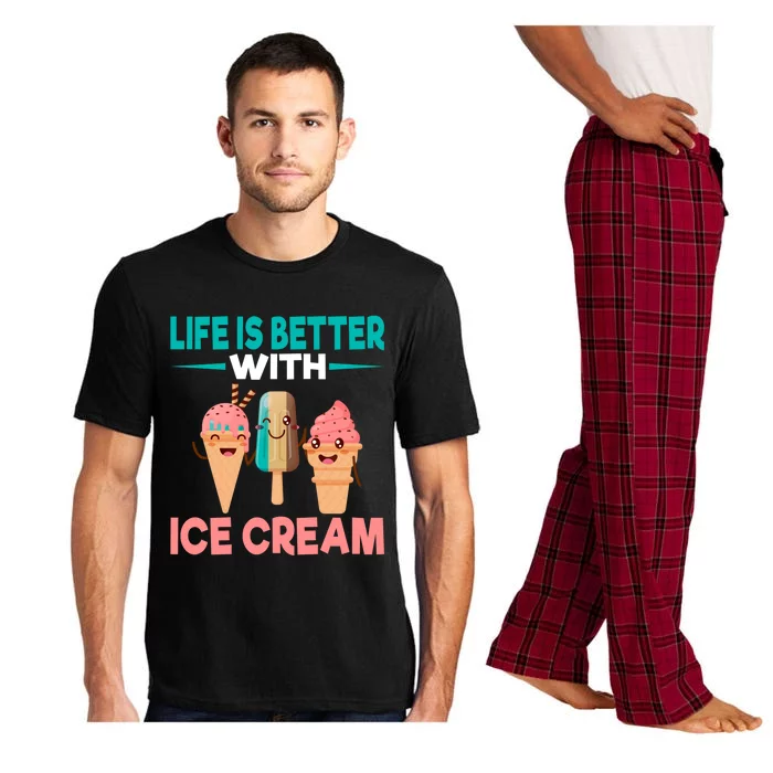 Life Is Better With Ice Cream Cute Gift Pajama Set