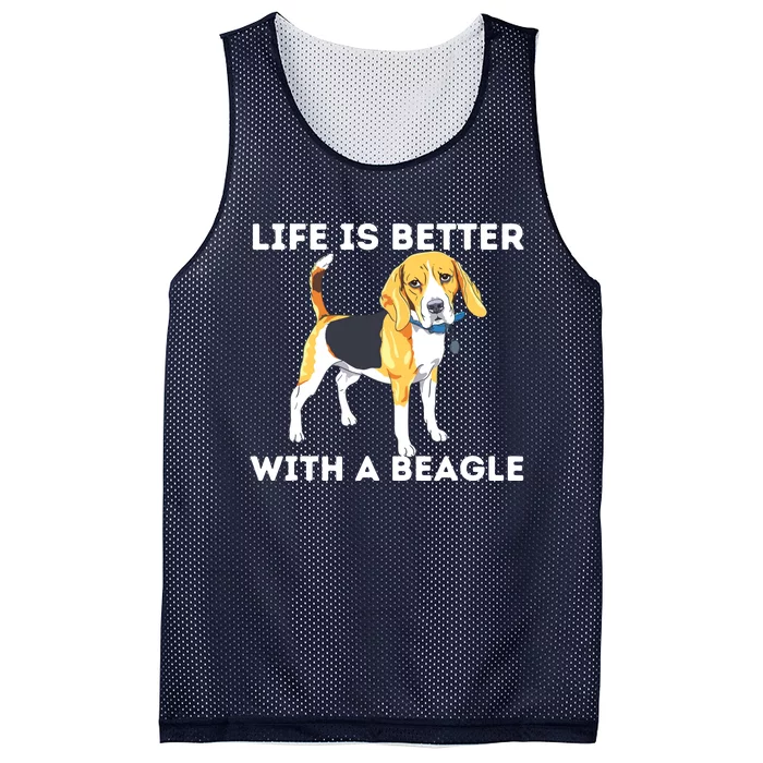 Life Is Better With A Beagle Beagle Dog Lover Pet Owner Mesh Reversible Basketball Jersey Tank