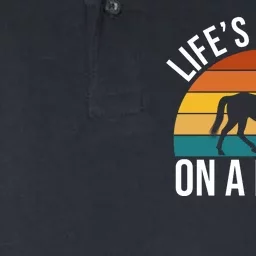 Life Is Better On A Horse Riding Gift Softstyle Adult Sport Polo