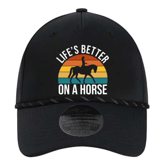 Life Is Better On A Horse Riding Gift Performance The Dyno Cap