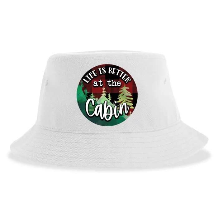 Life Is Better At The Cabin Sustainable Bucket Hat