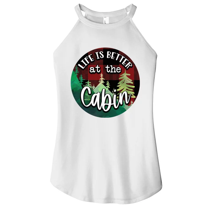 Life Is Better At The Cabin Women’s Perfect Tri Rocker Tank