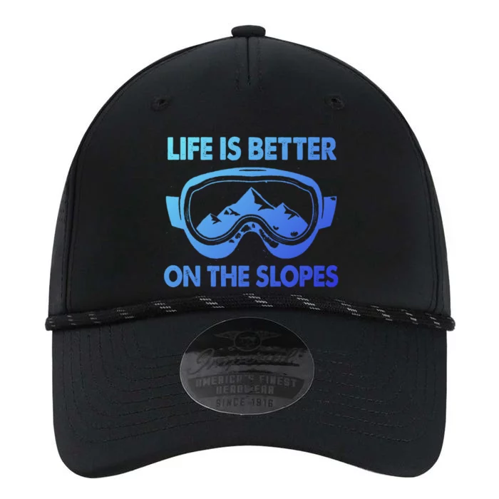 Life Is Better On The Slopes Gift Performance The Dyno Cap