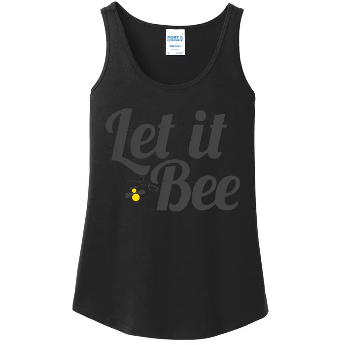 Let It Bee Funny Beehive Cute Beekeeping Gift Ladies Essential Tank