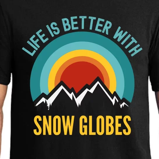 Life Is Better With Snow Globes Gift Pajama Set