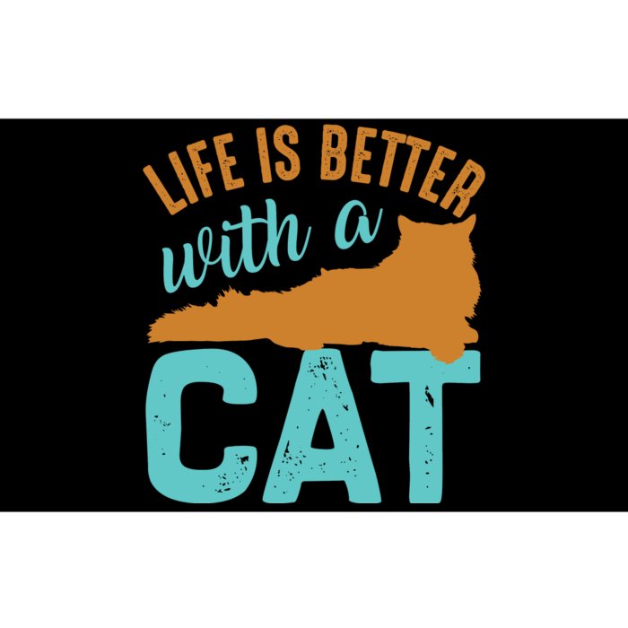 Life Is Better With A Cat Bumper Sticker