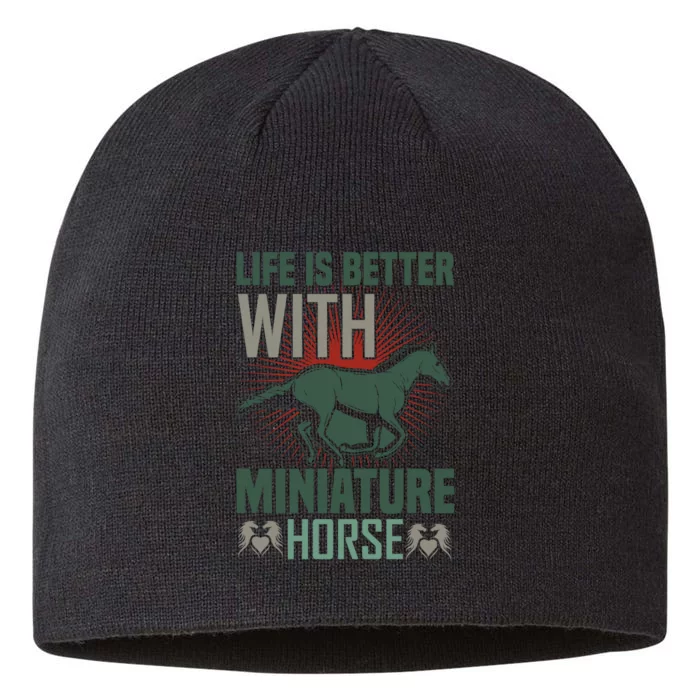 Life Is Better With Miniature Horse 8 1/2in Sustainable Knit Beanie