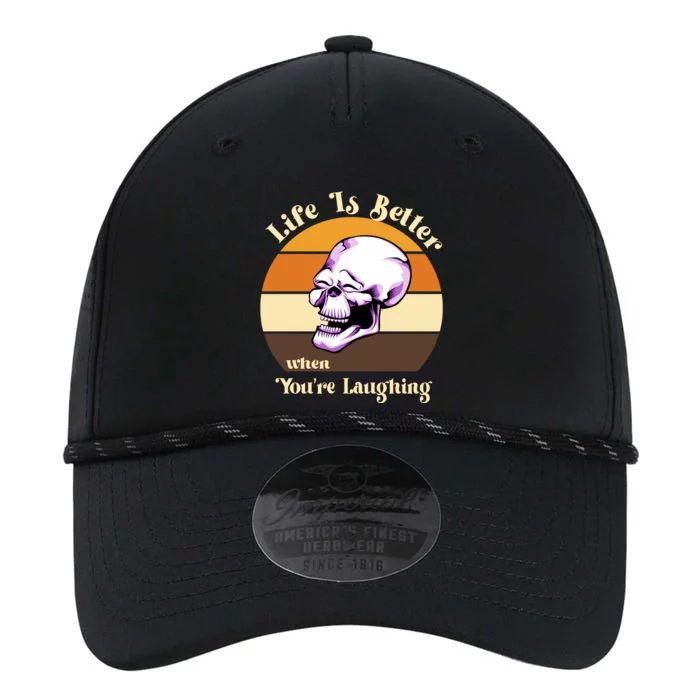 Life Is Better When Your Laughing Retro Skull Performance The Dyno Cap