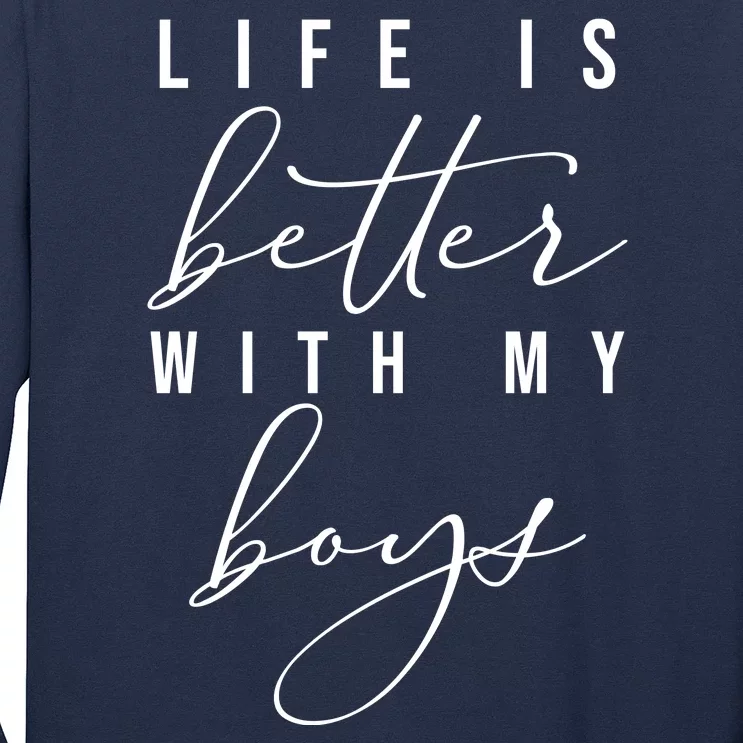 Life Is Better Cute Boy Parent Gift Long Sleeve Shirt