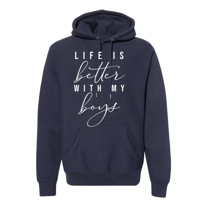 Life Is Better Cute Boy Parent Gift Premium Hoodie