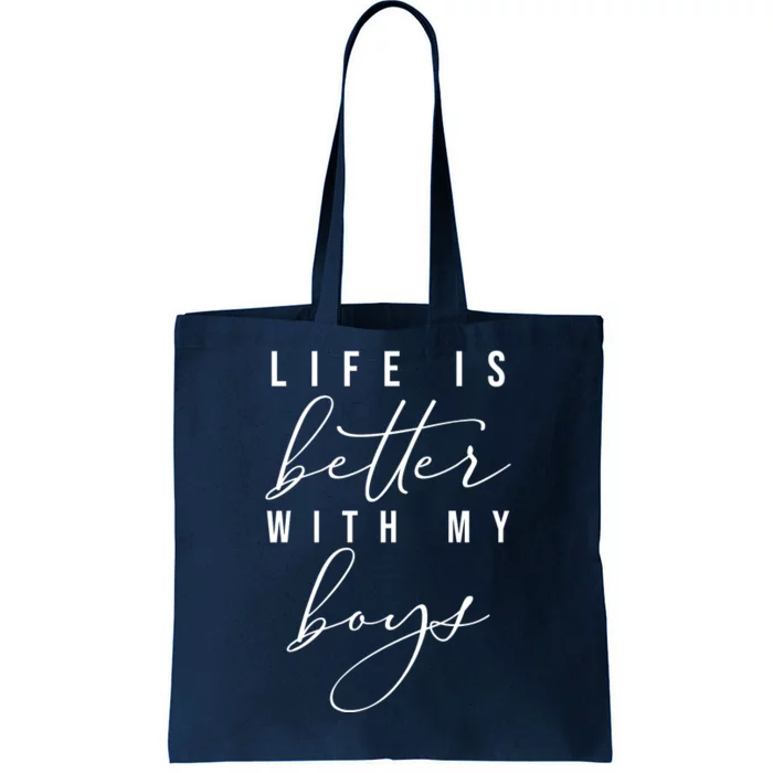 Life Is Better Cute Boy Parent Gift Tote Bag